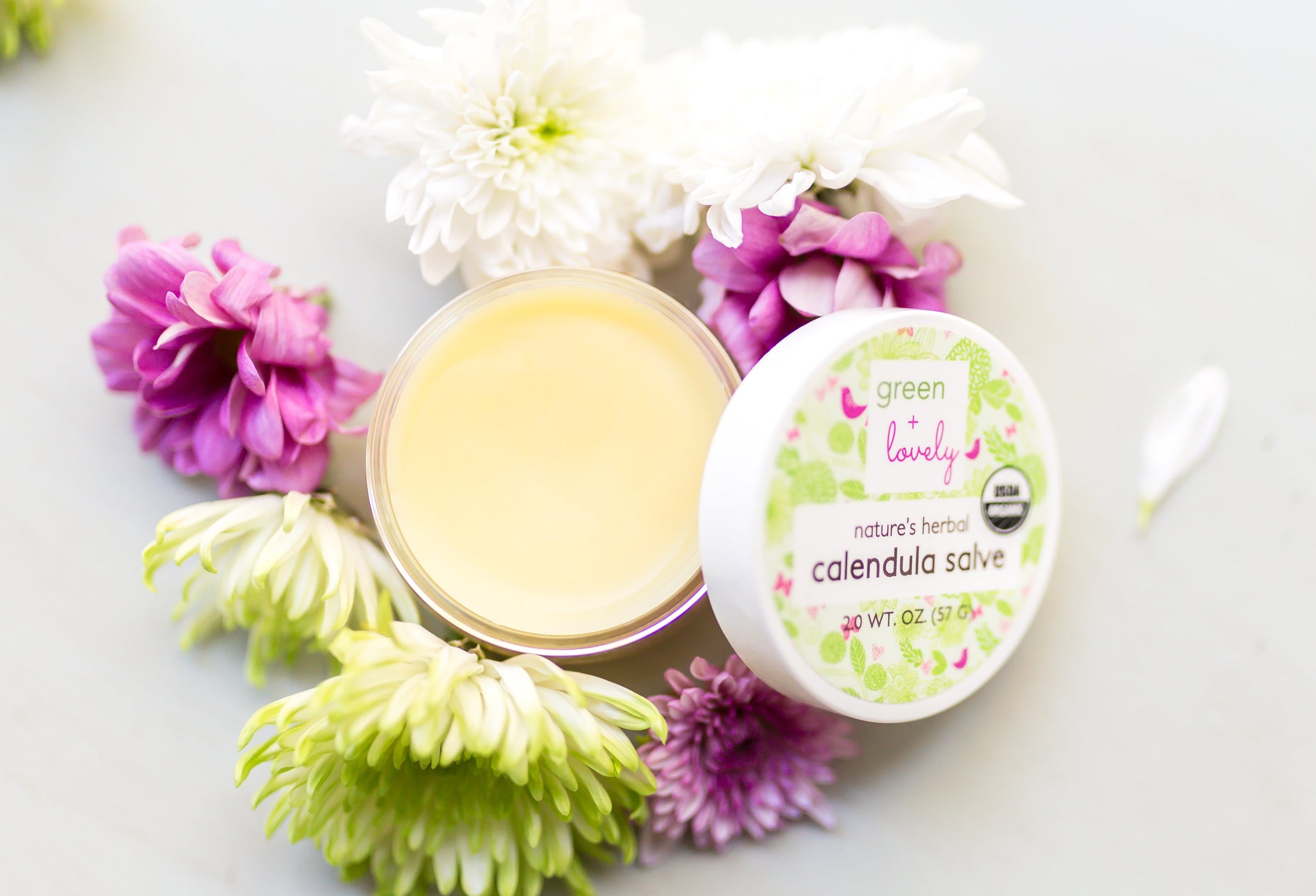 Nature's Herbal Calendula Salve, Organic - Eczema Cream - Multi-use Skin Cream, 2 oz