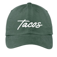 Tacos Cursive Baseball Cap