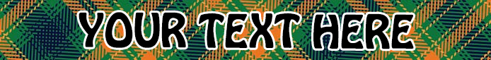 Personalized Green Kilt Plaid Dog Collar