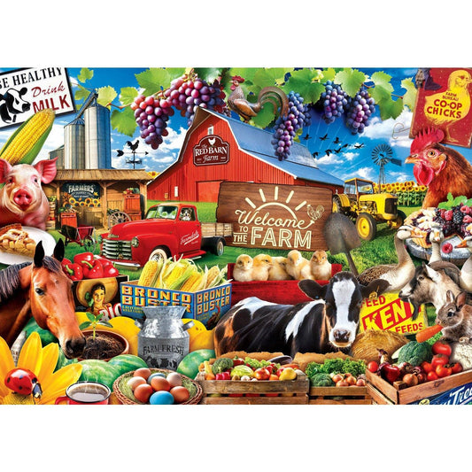 Greetings From the Farm 500 Piece Jigsaw Puzzle by Masterpieces Puzzles - BIG FRENCHIES