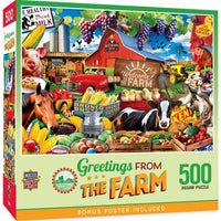 Greetings From the Farm 500 Piece Jigsaw Puzzle by Masterpieces Puzzles - BIG FRENCHIES