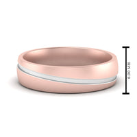Grooved 2 Tone Mens Band