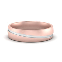 Grooved 2 Tone Mens Band