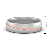 Grooved 2 Tone Mens Band