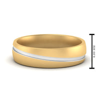 Grooved 2 Tone Mens Band