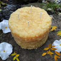 Grubby 6x5" LARGE Pillar Beeswax Candle - BIG FRENCHIES