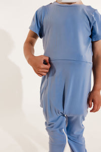 Ocean Bamboo Lyocell Romper with G-Tube Access