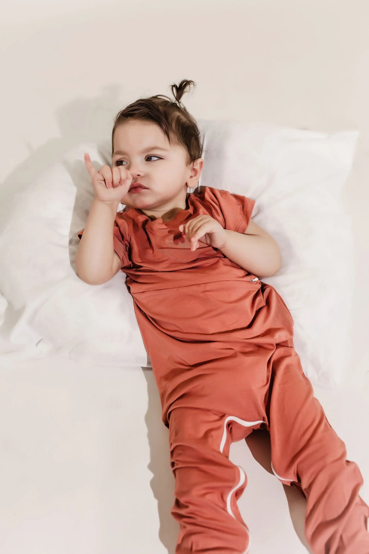 Mauve Bamboo Lyocell Romper with G-Tube Access - BIG FRENCHIES