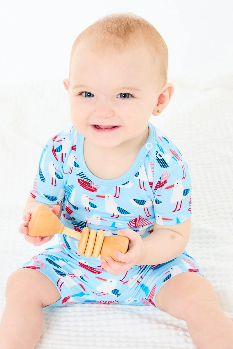 Shorts Pajama Set - Seagulls - BIG FRENCHIES