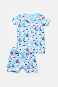 Shorts Pajama Set - Seagulls