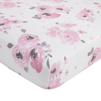 NoJo Dreamer Watercolor Floral 8 Piece Nursery Crib Bedding Set - BIG FRENCHIES