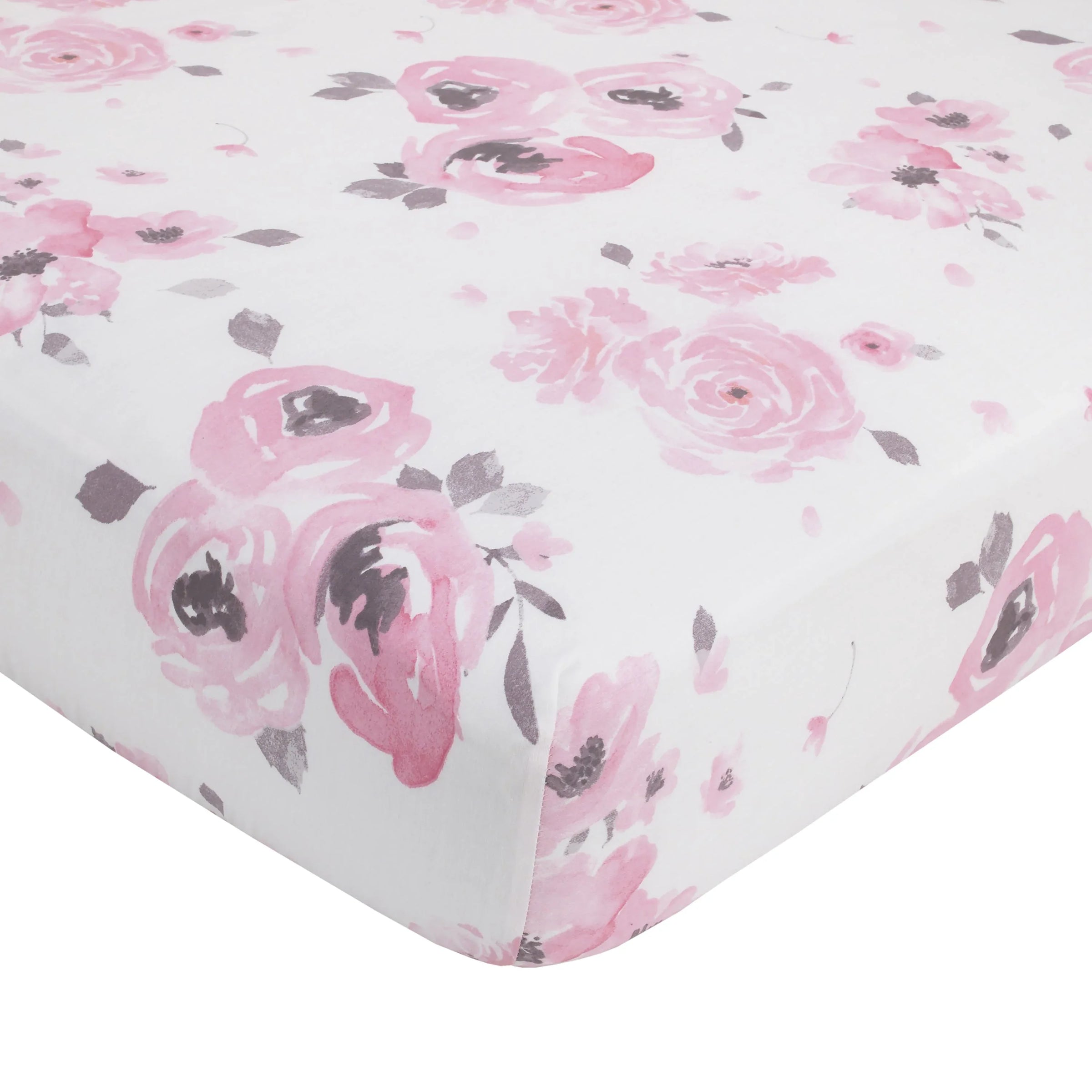 NoJo Dreamer Watercolor Floral 8 Piece Nursery Crib Bedding Set - BIG FRENCHIES