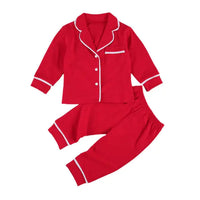 Cotton Two-Piece Pajama Set for Toddlers and Kids - # BAAA81810024
