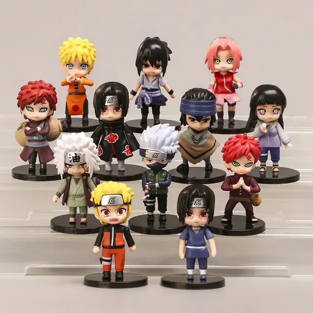 12pcs/set Naruto Anime Shippuden PVC Figures Toys - # BOT&G522610002 - BIG FRENCHIES
