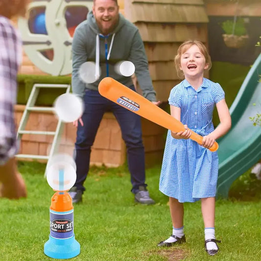 Children's Baseball Launcher Toy Set Baseball Tees Include 3 Balls Launcher Outdoor Sports Automatic Ball Toys Gifts for Toddler - # BOT&G521510002 - BIG FRENCHIES