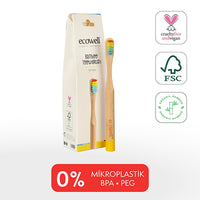 Ecowell Organic Children's Toothpaste - Cosmos Certified, Vegan, Blackberry Flavored for Kids 6+ Months