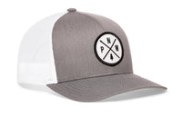 PNW Trucker Hat  |  Gray-White PNW X Snapback