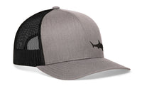 Shark Trucker Hat  |  Gray-Black Beach Snapback