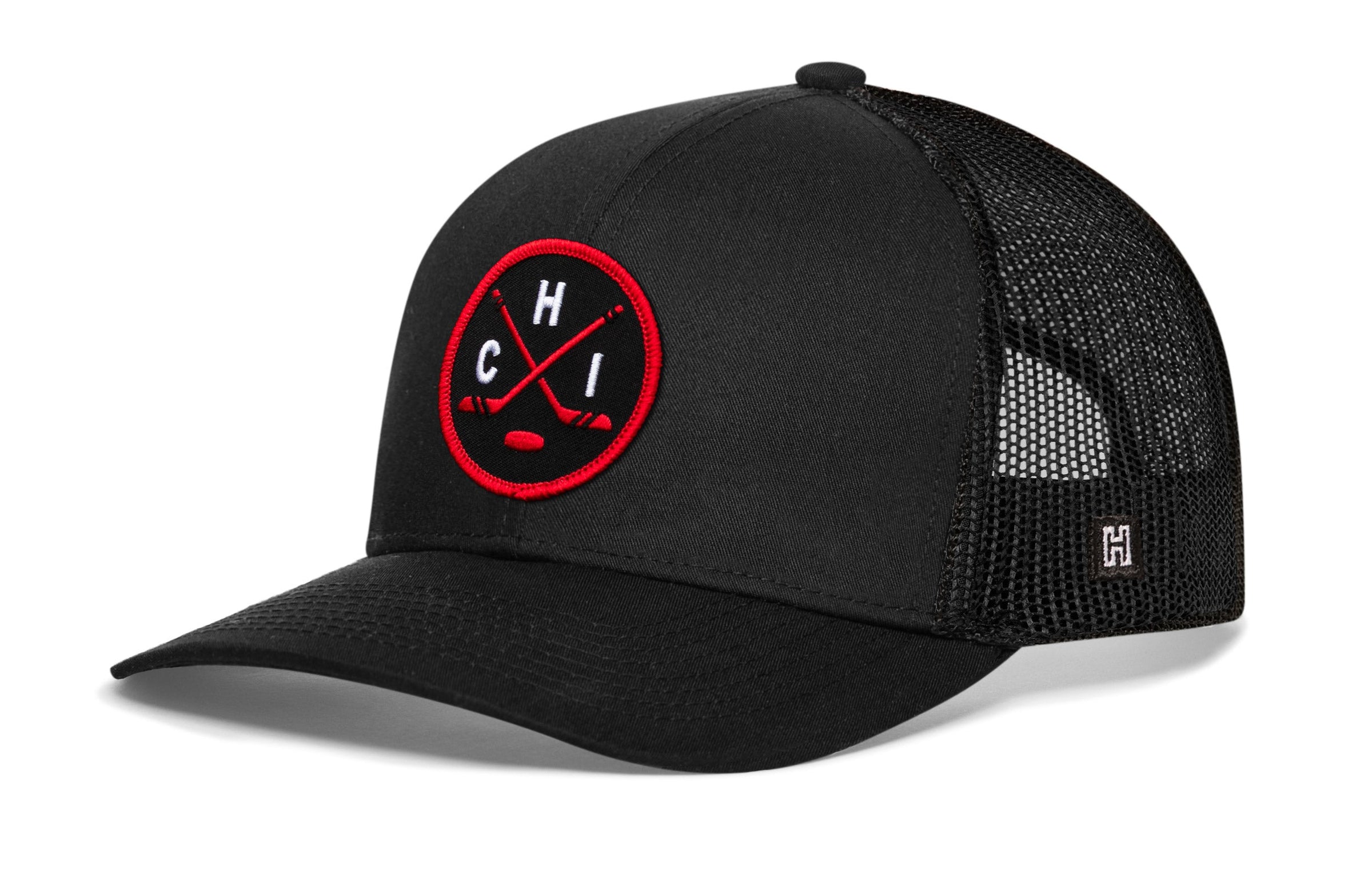 Chicago Hockey Trucker Hat  |  CHI X Snapback