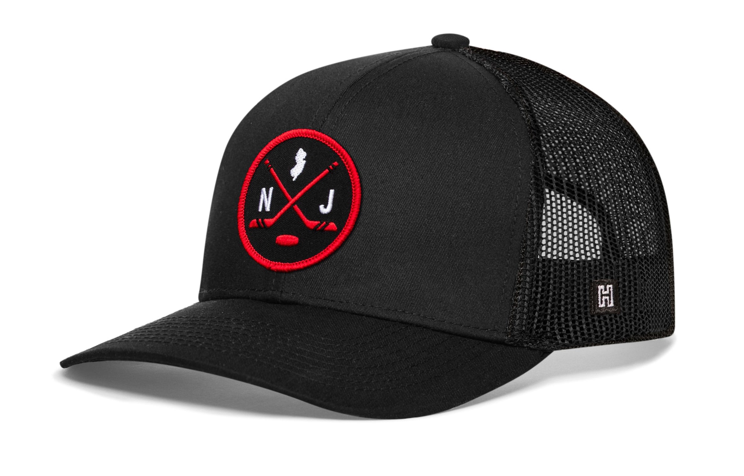 New Jersey Hockey Trucker Hat  |  NJ X Snapback