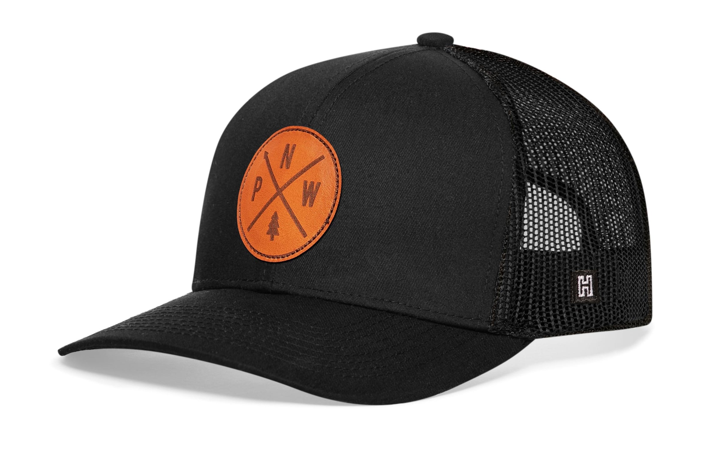 PNW Trucker Hat  |  Black PNW X Snapback