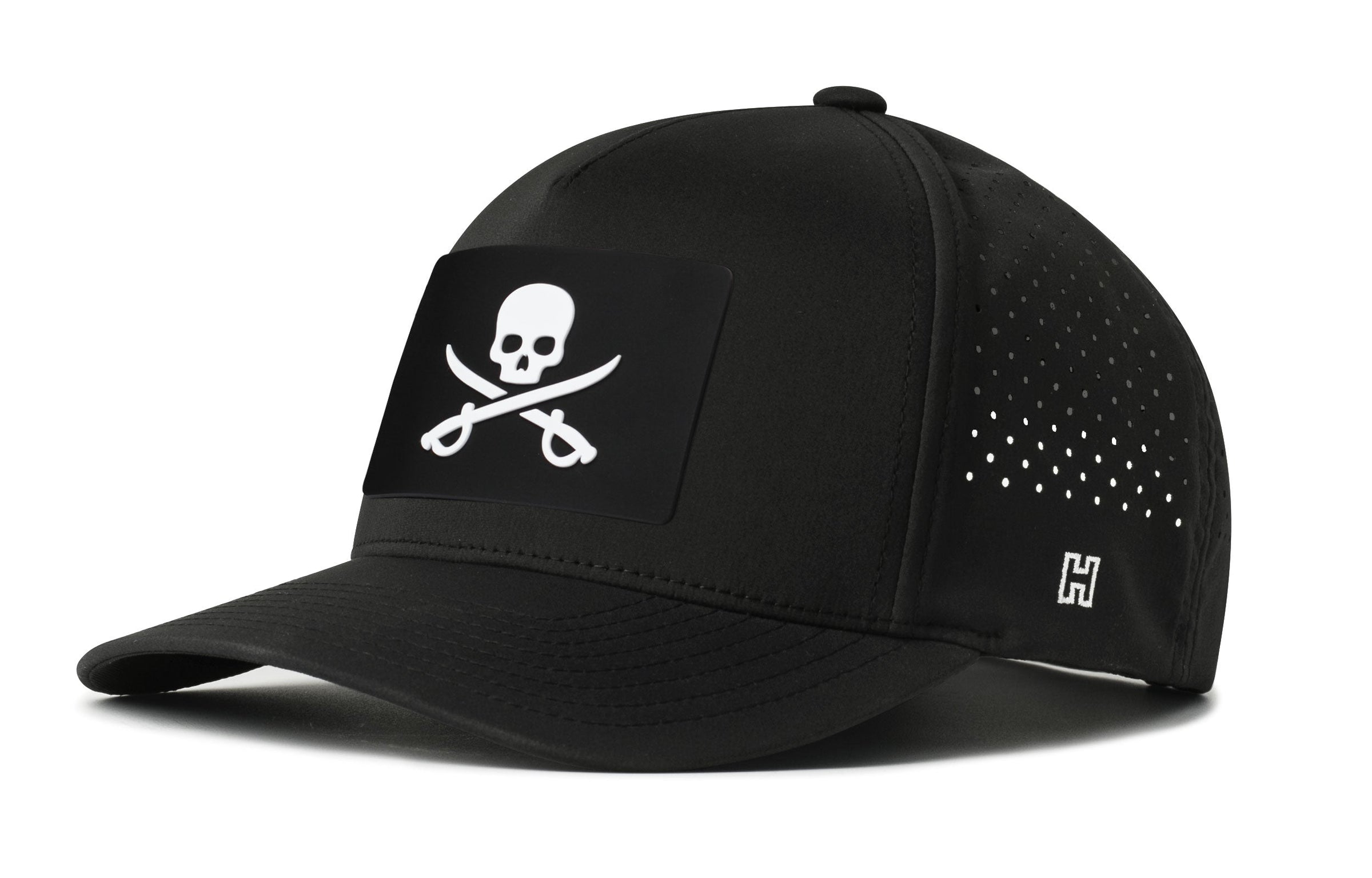 Pirate Flag Performance 5-Panel Hat  |  Jolly Roger Flexfit® Snapback