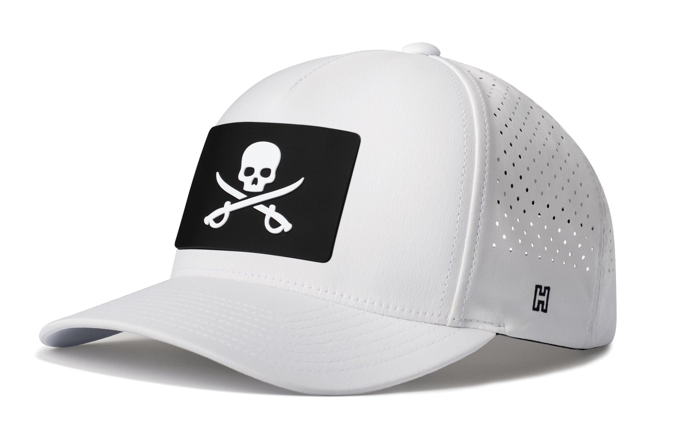Pirate Flag Performance 5-Panel Hat  |  Jolly Roger Flexfit® Snapback