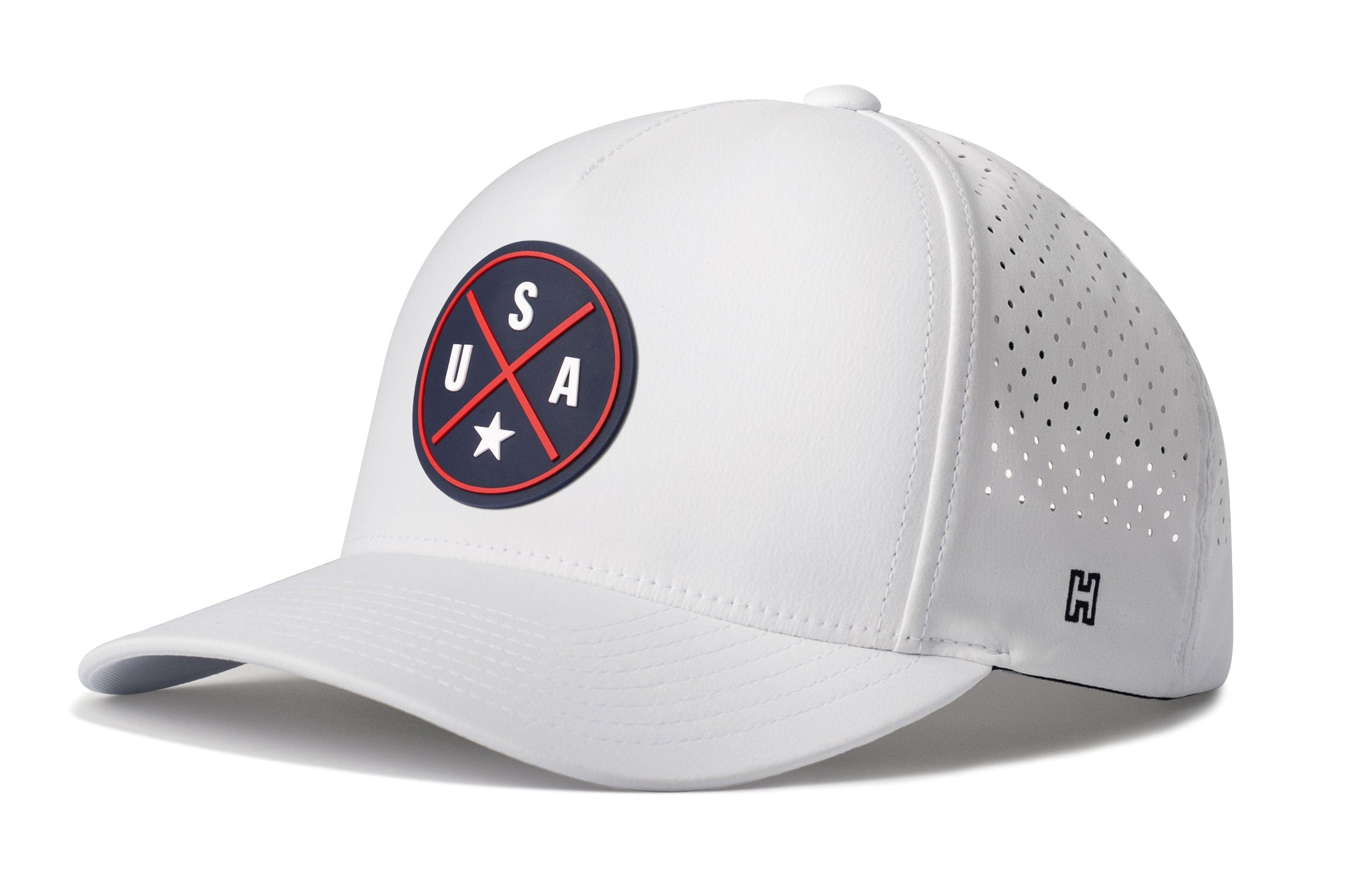 USA Performance 5-Panel Hat  |   America Blue-Red-White Flexfit Snapback