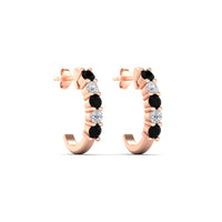 Half Huggie Hoop Earring