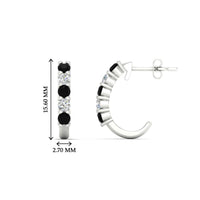 Half Huggie Hoop Earring