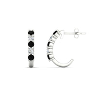 Half Huggie Hoop Earring