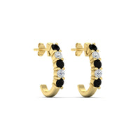 Half Huggie Hoop Earring