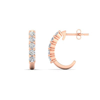 Half Huggie Hoop Earring