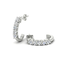 Half Huggie Hoop Earring