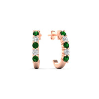 Half Huggie Hoop Earring