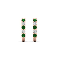 Half Huggie Hoop Earring