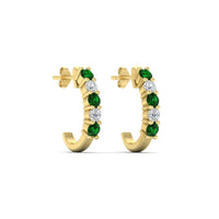 Half Huggie Hoop Earring