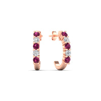 Half Huggie Hoop Earring