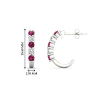 Half Huggie Hoop Earring