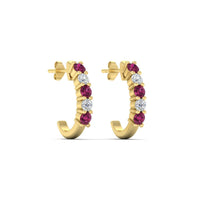 Half Huggie Hoop Earring