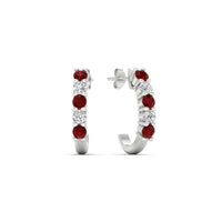Half Huggie Hoop Earring