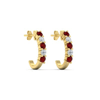 Half Huggie Hoop Earring