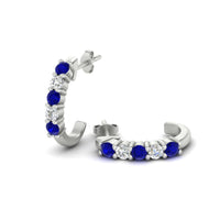 Half Huggie Hoop Earring