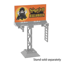 "Spirted Halloween" Store Billboard  - Halloween - Custom Printed - Made Using LEGO ® Parts