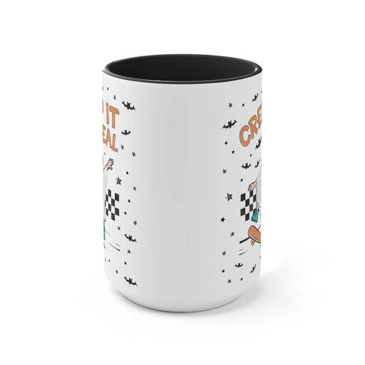 Halloween Coffee Mug: Creep it Real | Distressed Retro Aesthetic Gift for Spooky Season - BIG FRENCHIES