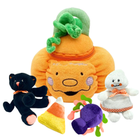 Halloween Stuffed Pumpkin Playset with 4 ct Sensory Toys - BIG FRENCHIES