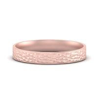 5 MM Hammered Finish Mens Wedding Band