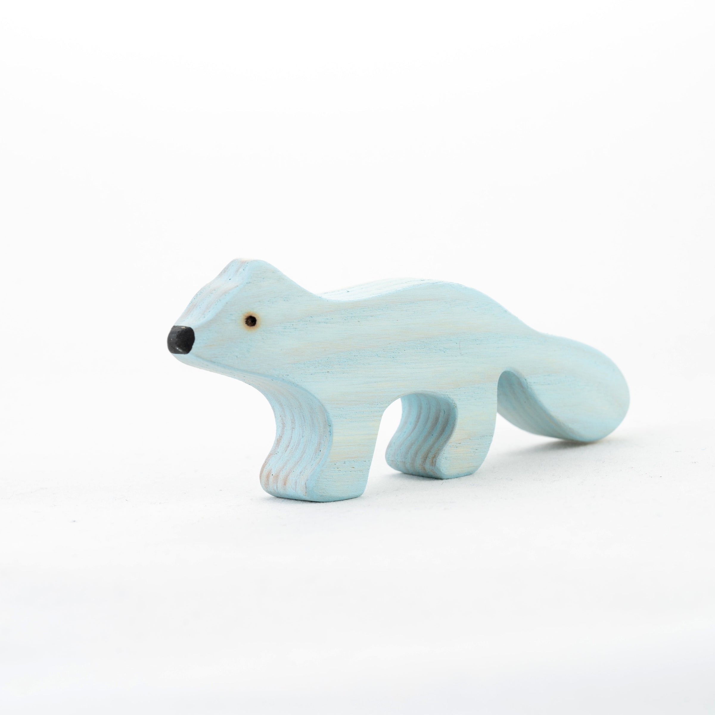 Waldorf Wooden Arctic Animals - Set of 8 Hand-Painted Polar Animals
