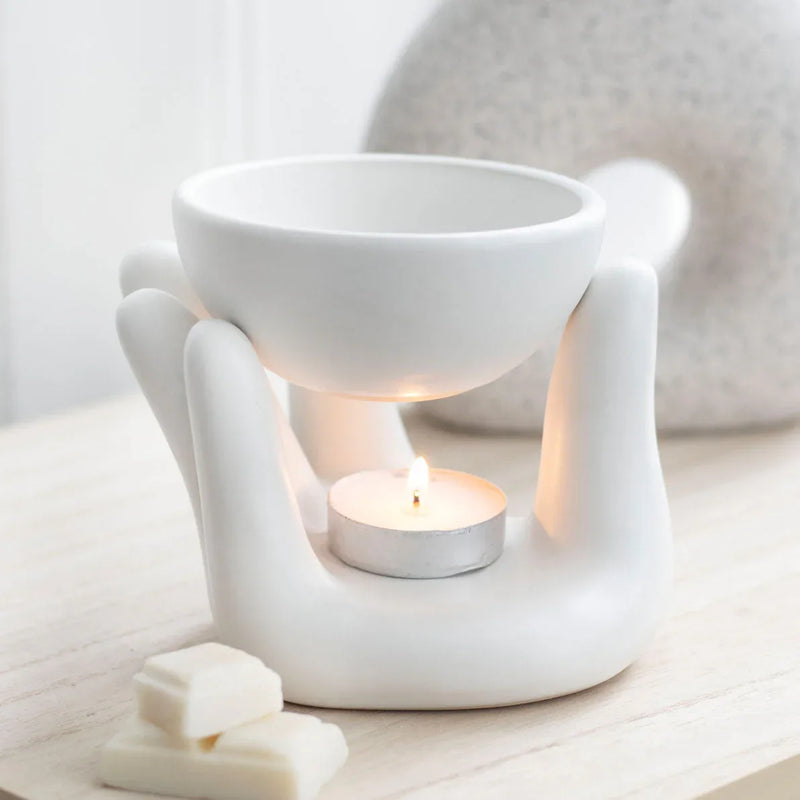White Hand Ceramic Oil Burner - BIG FRENCHIES