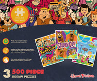 Hanna-Barbera 3-Pack 500 Piece Puzzles by Masterpieces - BIG FRENCHIES